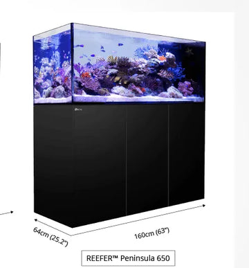 Red Sea Reefer Peninsula P650 650 Litre Aquarium Black - Amazing Amazon